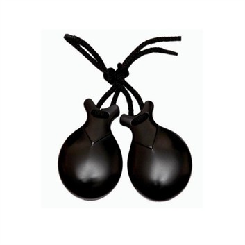 85 Professional Black Fiber Castanets